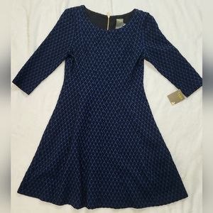 Black & Blue Taylor A-line Dress Sz 6